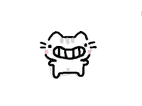 Un gatito con una sonrisa enorme